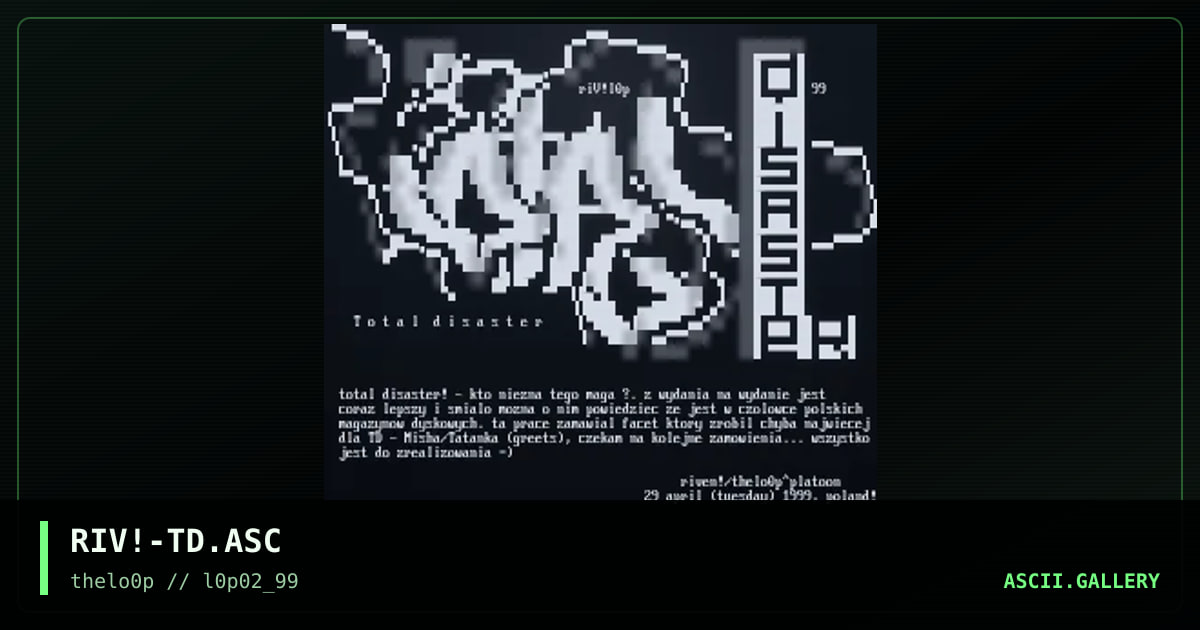 RIV!-TD.ASC, by riven, 1999
