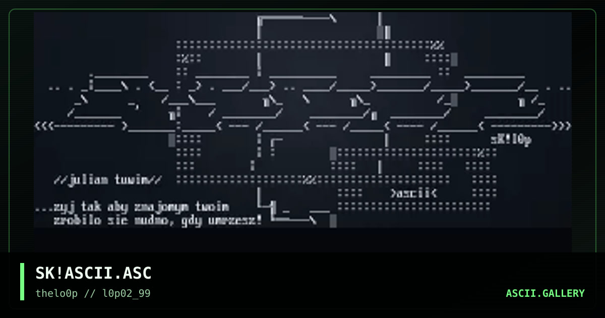 aSCII - zyj tak =), by simonking, 1999