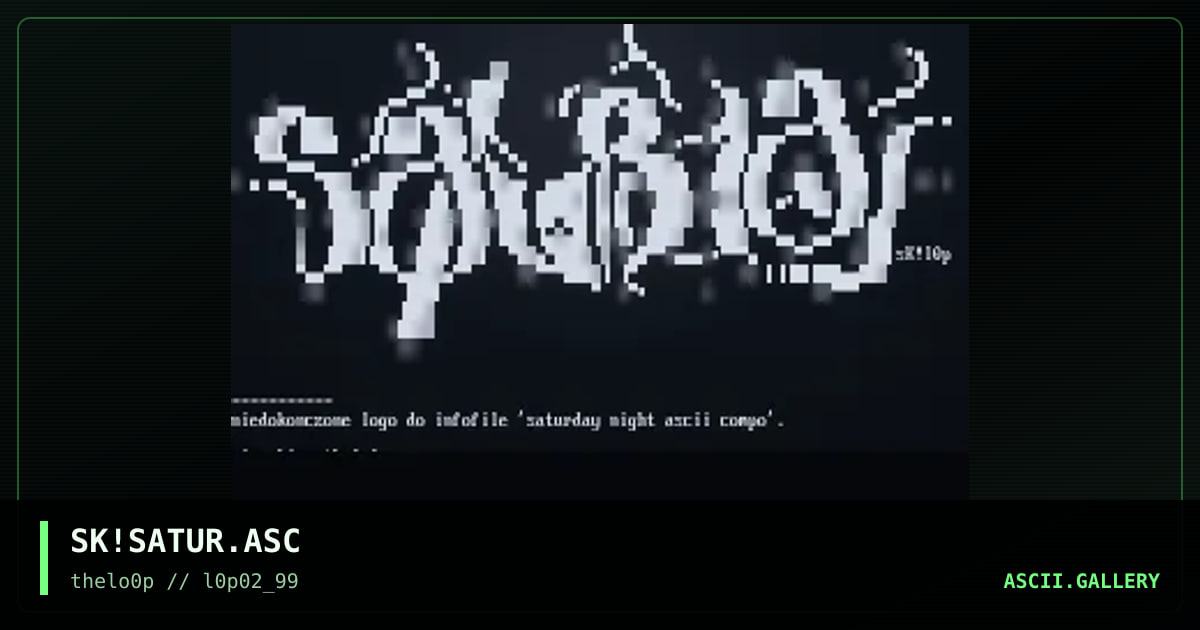 SK!SATUR.ASC, by simonking, 1999