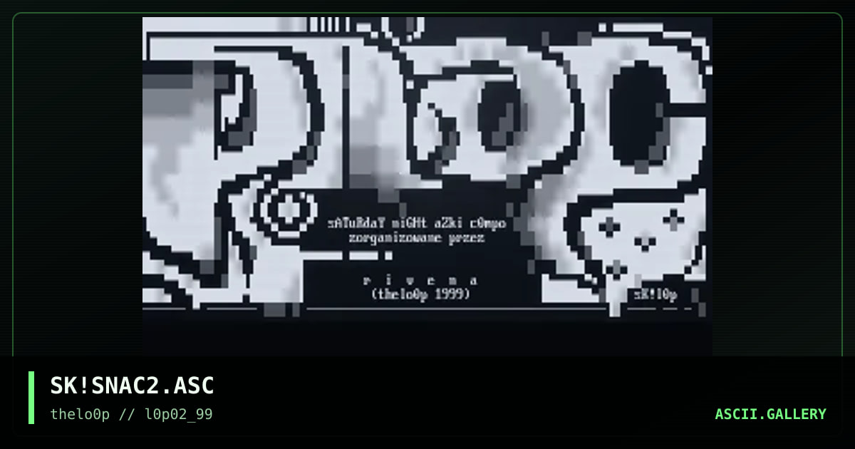 sNAC 2 - main logo, by simonking, 1999