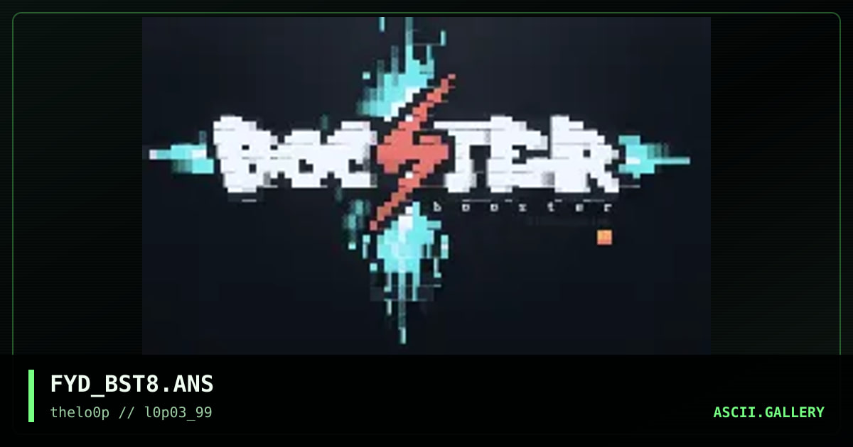 booster #8 - magazine, by floyd, 1999