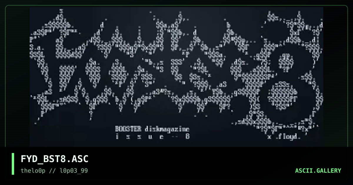 FYD_BST8.ASC, by floyd, 1999