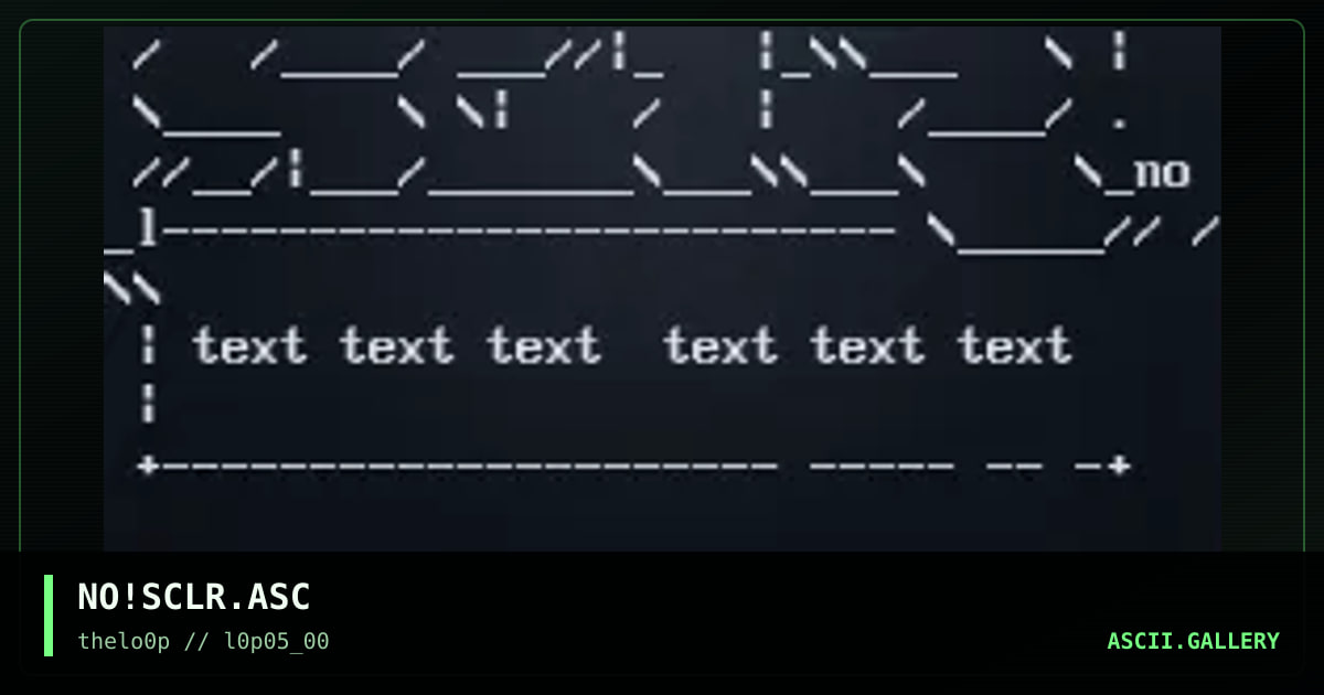 NO!SCLR.ASC, by noches, 2000
