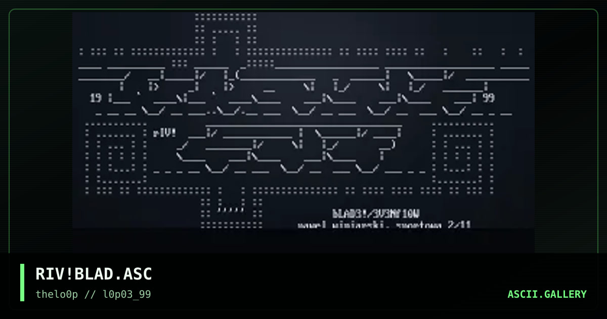 bLADE - eVENFL0W, by riven, 1999