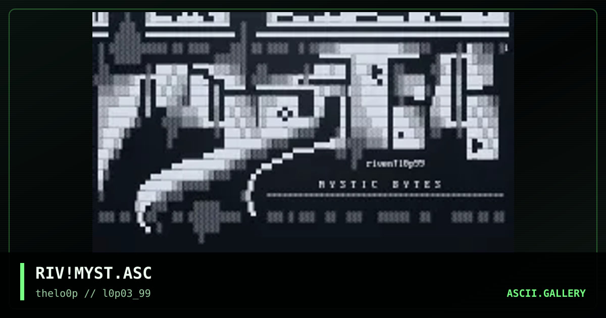 mystic bytes - block asskey..., by riven, 1999