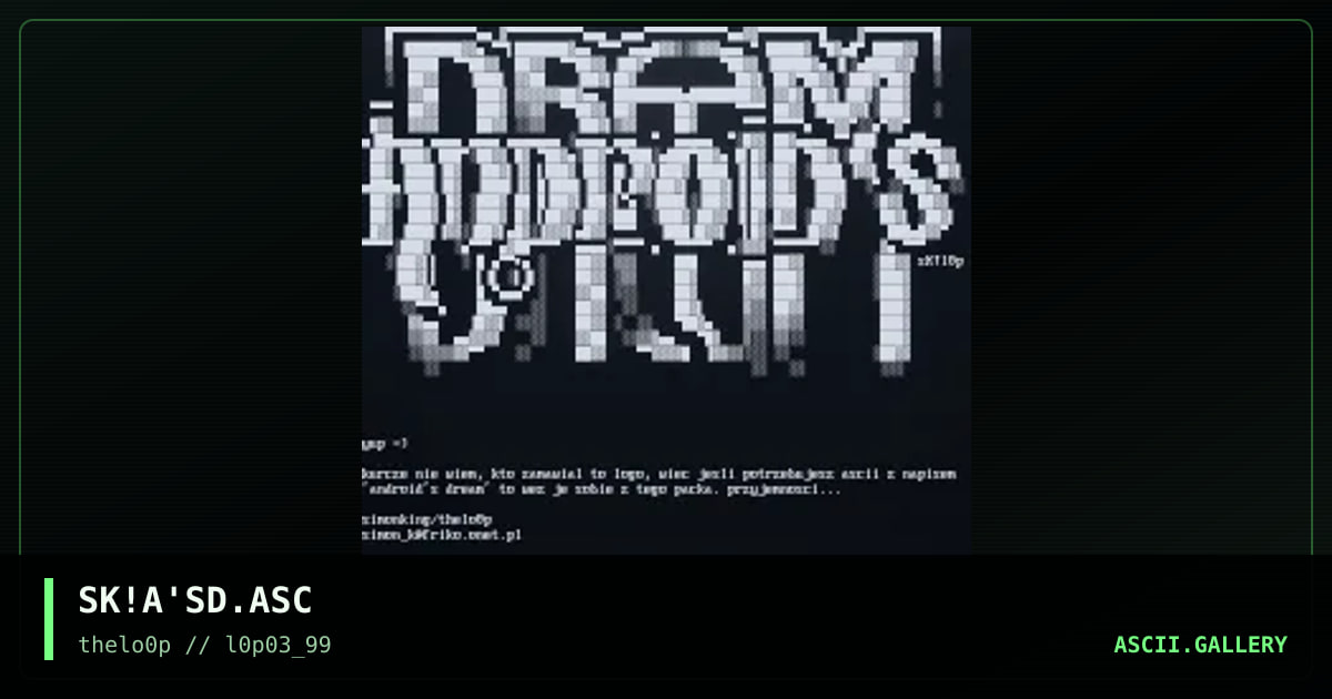 aNDROID's dREAM, by simonking, 1999
