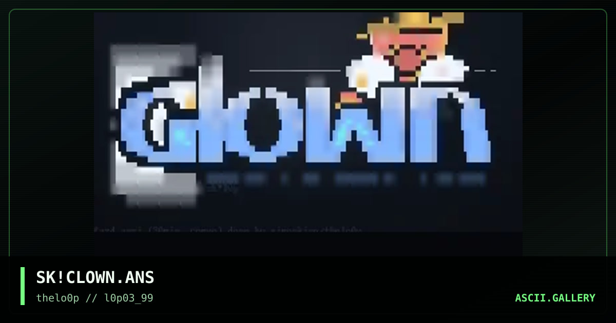 cLOWN - fazd compo!, by simonking, 1999