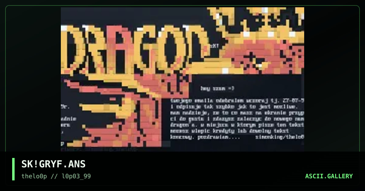 gRYF dla dRAGONA#5, by simonking, 1999
