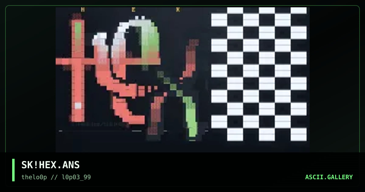 hEX szachownica =), by simonking, 1999