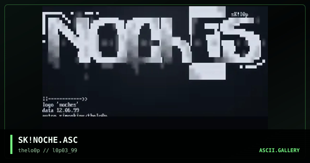 nOCHES, by simonking, 1999