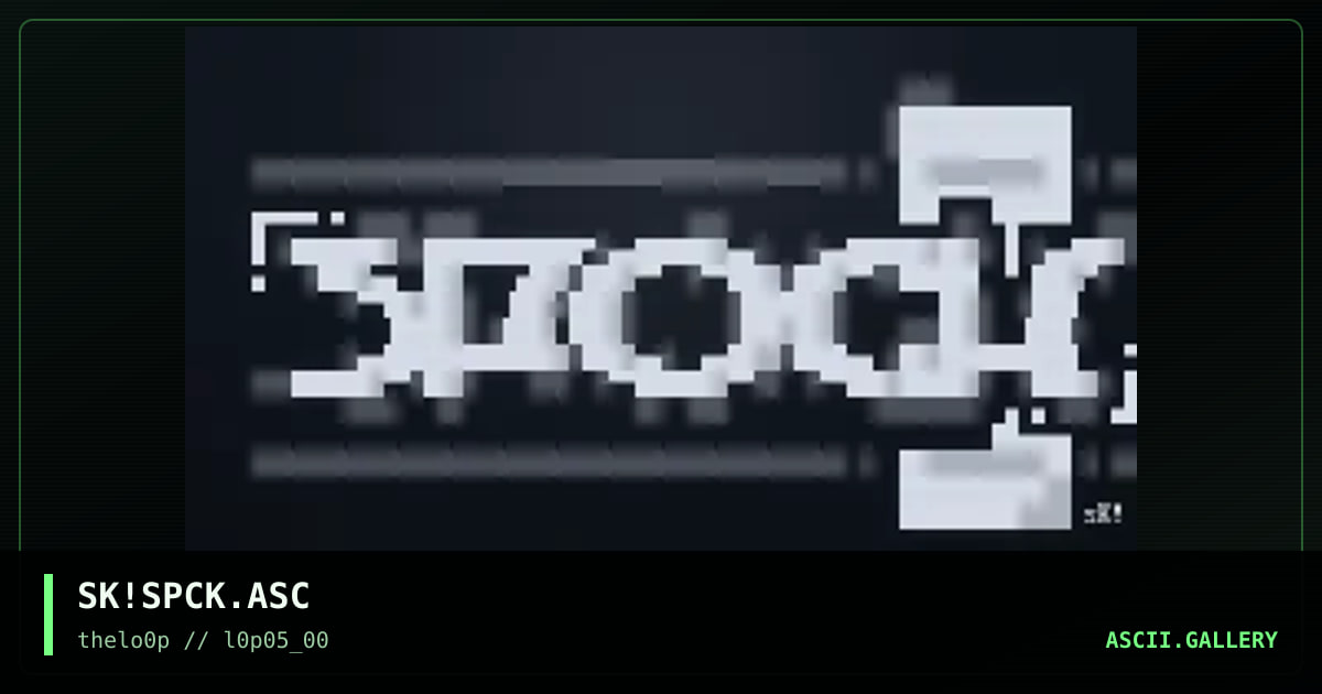 SK!SPCK.ASC, by simonking, 2000