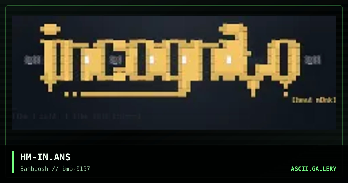 incognito!, by head monk, 1997