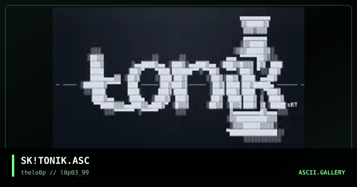 SK!TONIK.ASC, by simonking, 1999