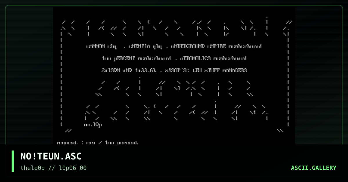 NO!TEUN.ASC, by noches, 2000