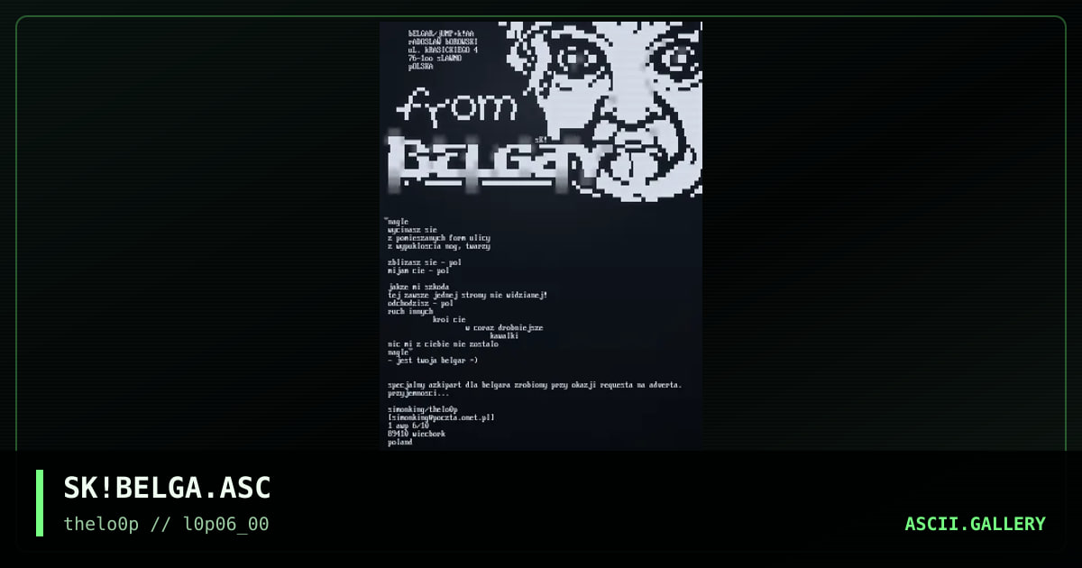 SK!BELGA.ASC, by simonking, 2000