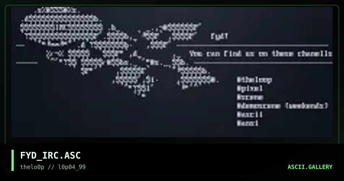 FYD_IRC.ASC, by floyd, 1999