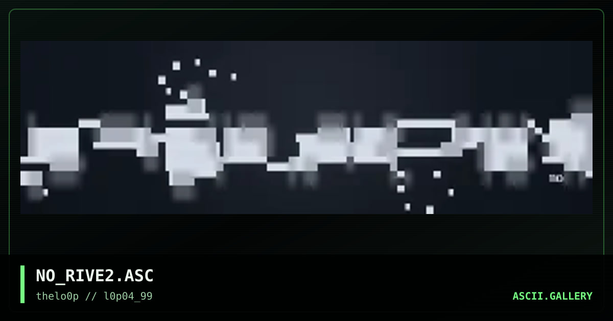 NO_RIVE2.ASC, by noches, 1999