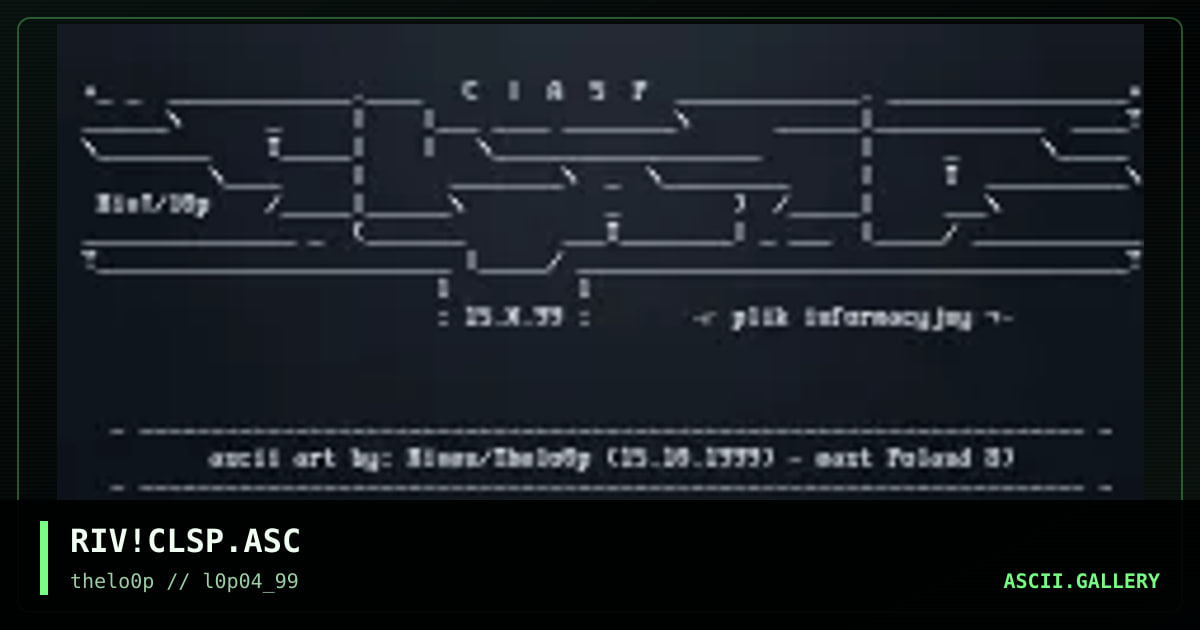 RIV!CLSP.ASC, by riven, 1999