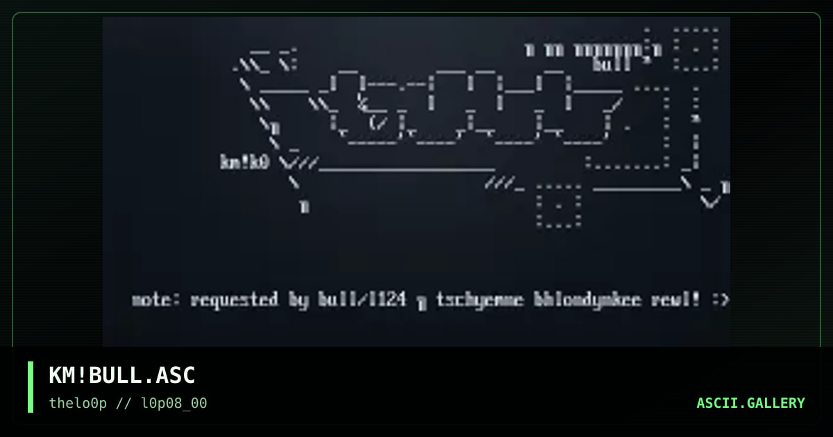 KM!BULL.ASC, by kempy, 2000