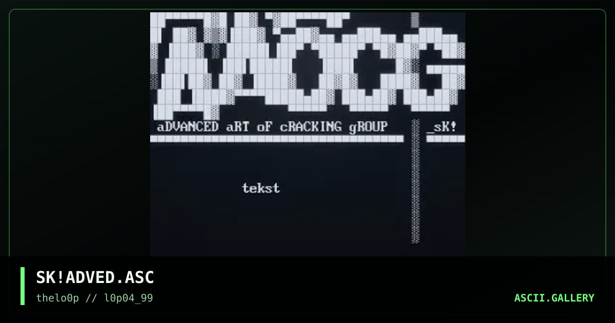SK!ADVED.ASC, by simonking, 1999