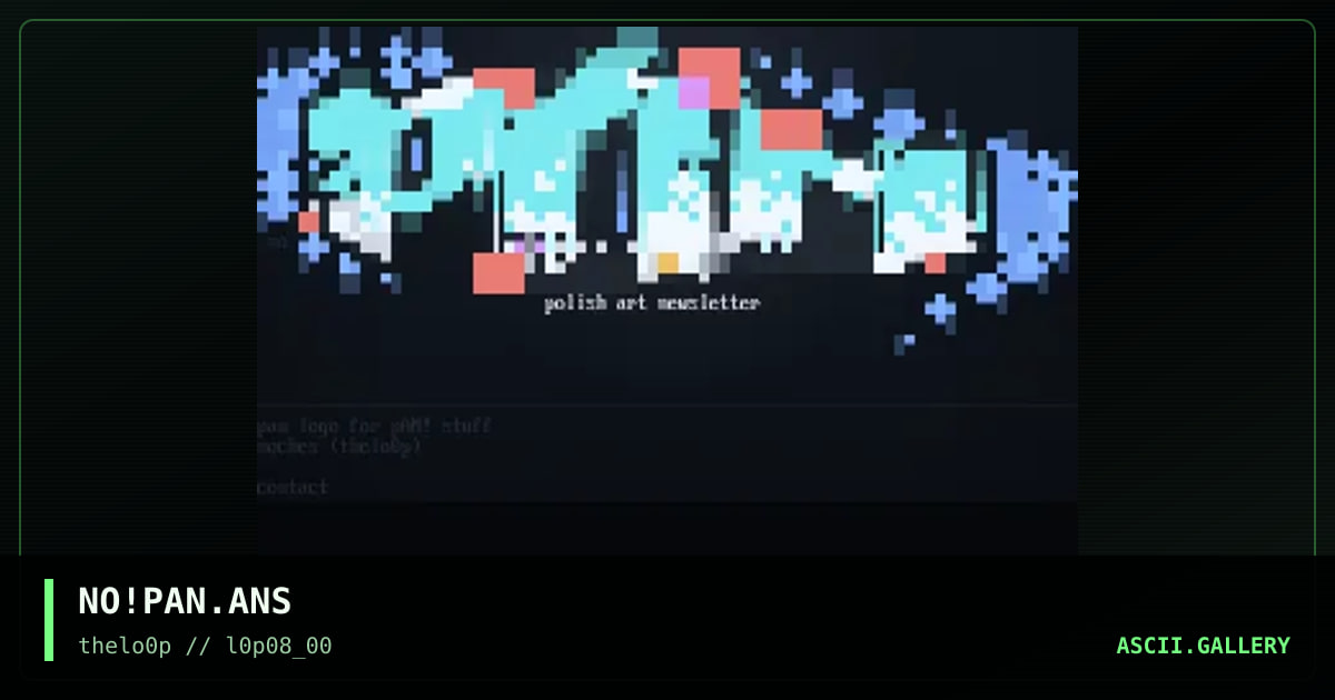 paN!, by noches, 2000