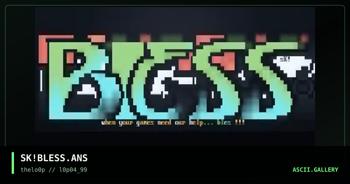 bLESS - wHEN yoUR gAMES nEED ouR /H, by simonking, 1999