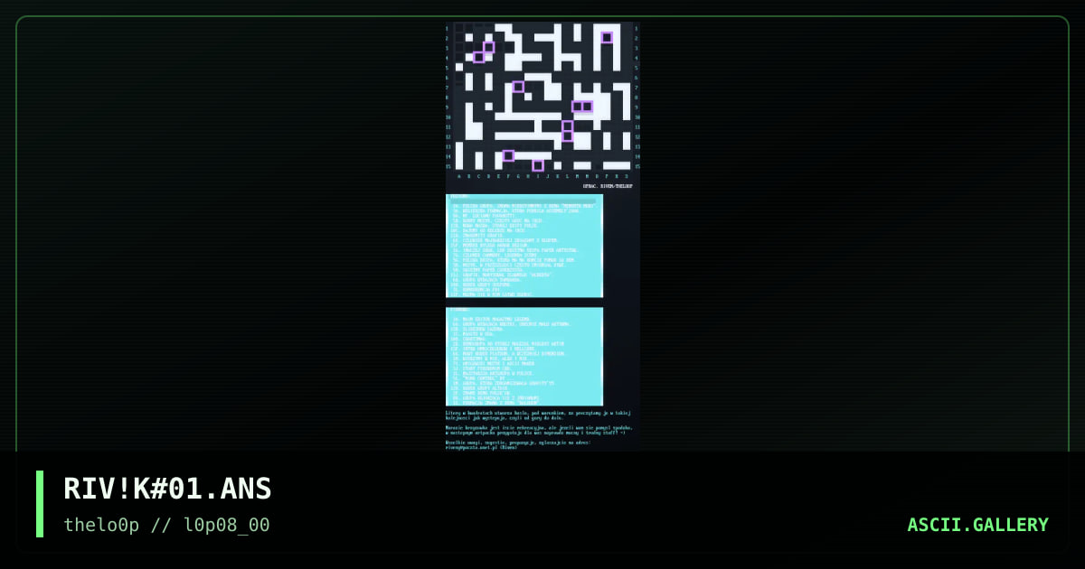 RIV!K#01.ANS, by riven, 2000