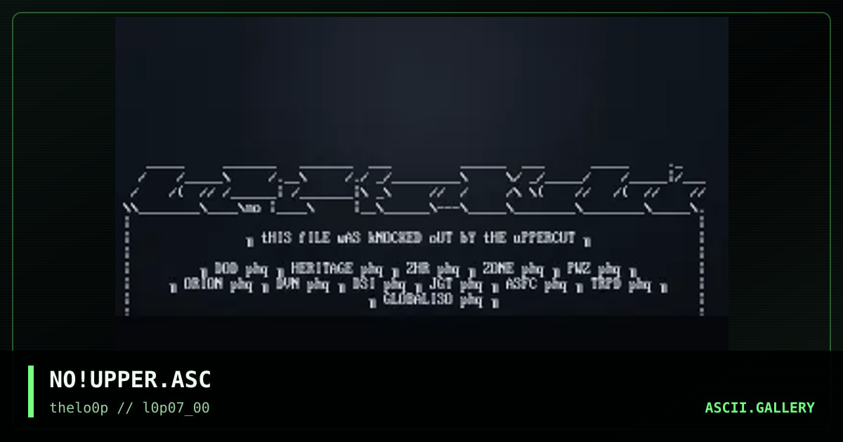 uppercut, by noches, 2000