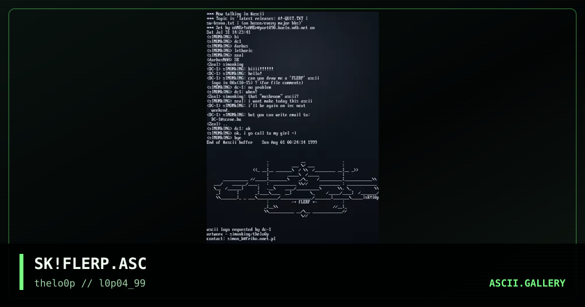 SK!FLERP.ASC, by simonking, 1999