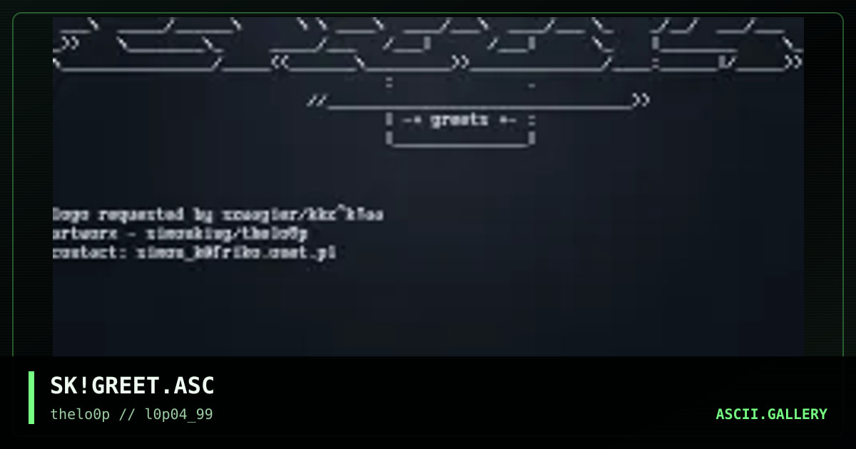 SK!GREET.ASC, by simonking, 1999