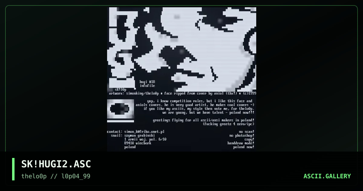 SK!HUGI2.ASC, by simonking, 1999