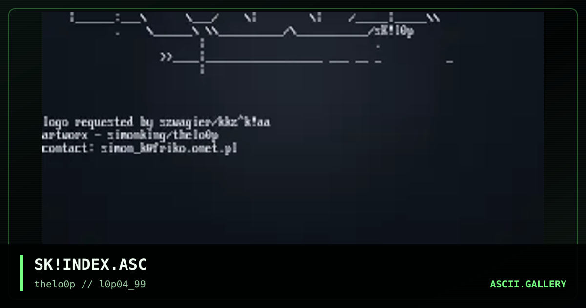 SK!INDEX.ASC, by simonking, 1999