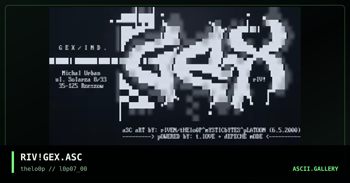 RIV!GEX.ASC, by riven, 2000