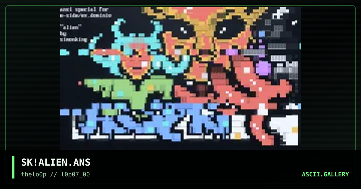 aLIEN foR eSIDE, by simonking, 2000