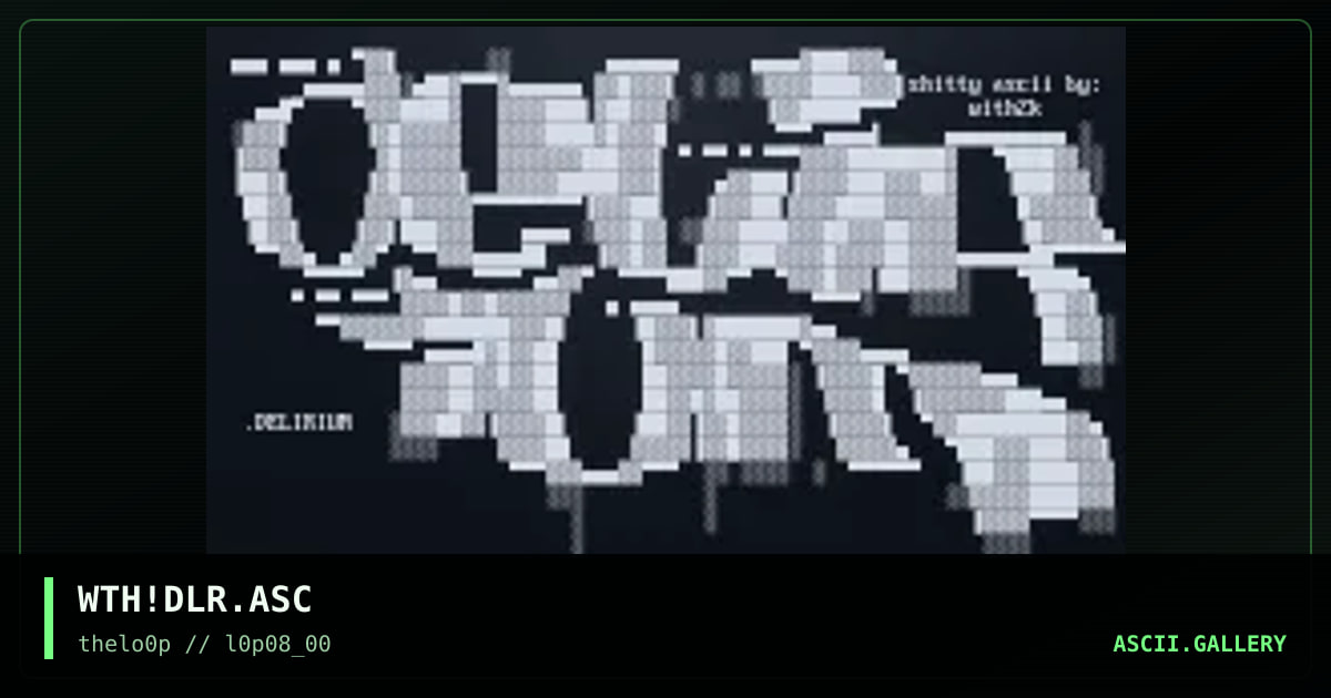 WTH!DLR.ASC, by with, 2000