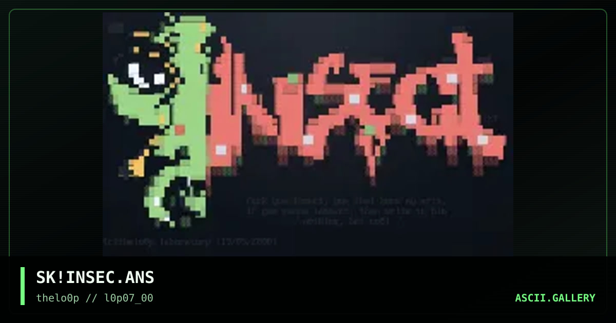 iNSECT, by simonking, 2000