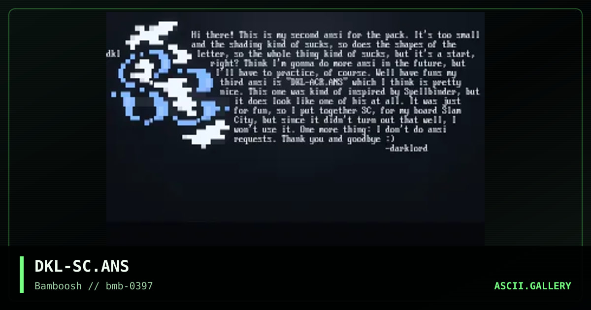 Slam City, by darklord, 1997