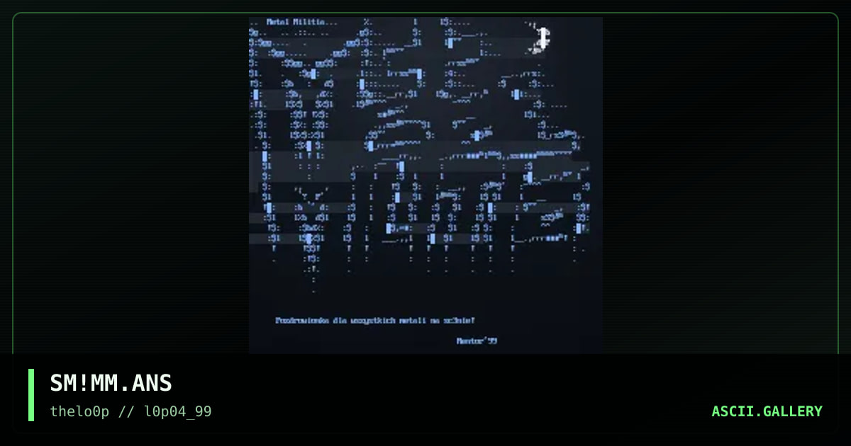 Metal Militia, by sir mentor, 1999