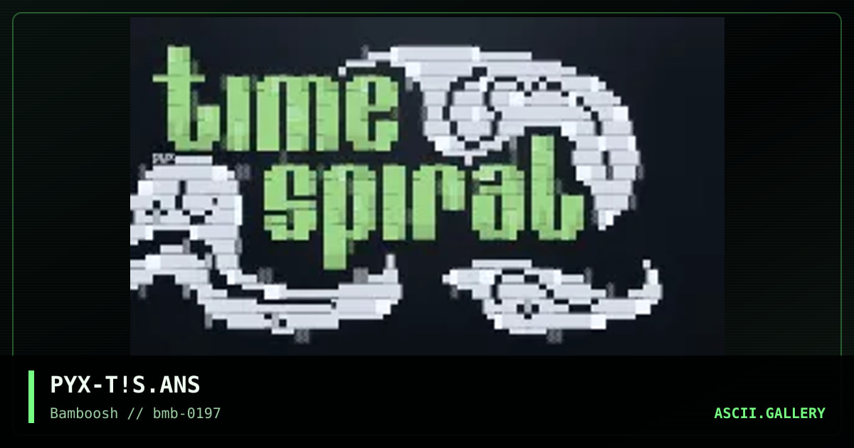 Time Spiral, by pyx, 1997