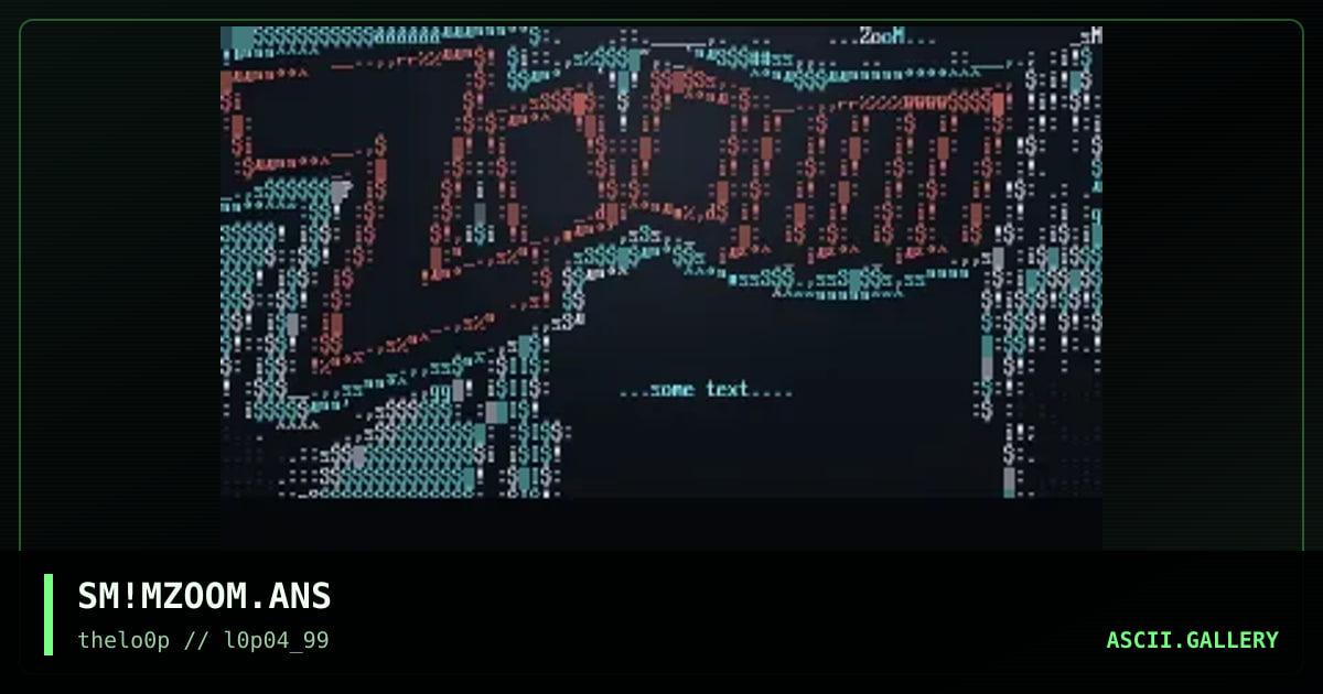 Main Zoom BBS, by sir mentor, 1999