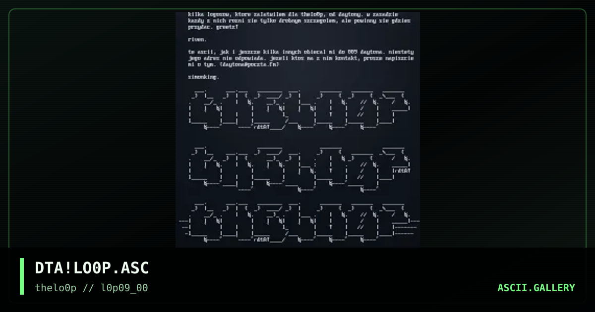 DTA!LO0P.ASC, by daytona, 2000