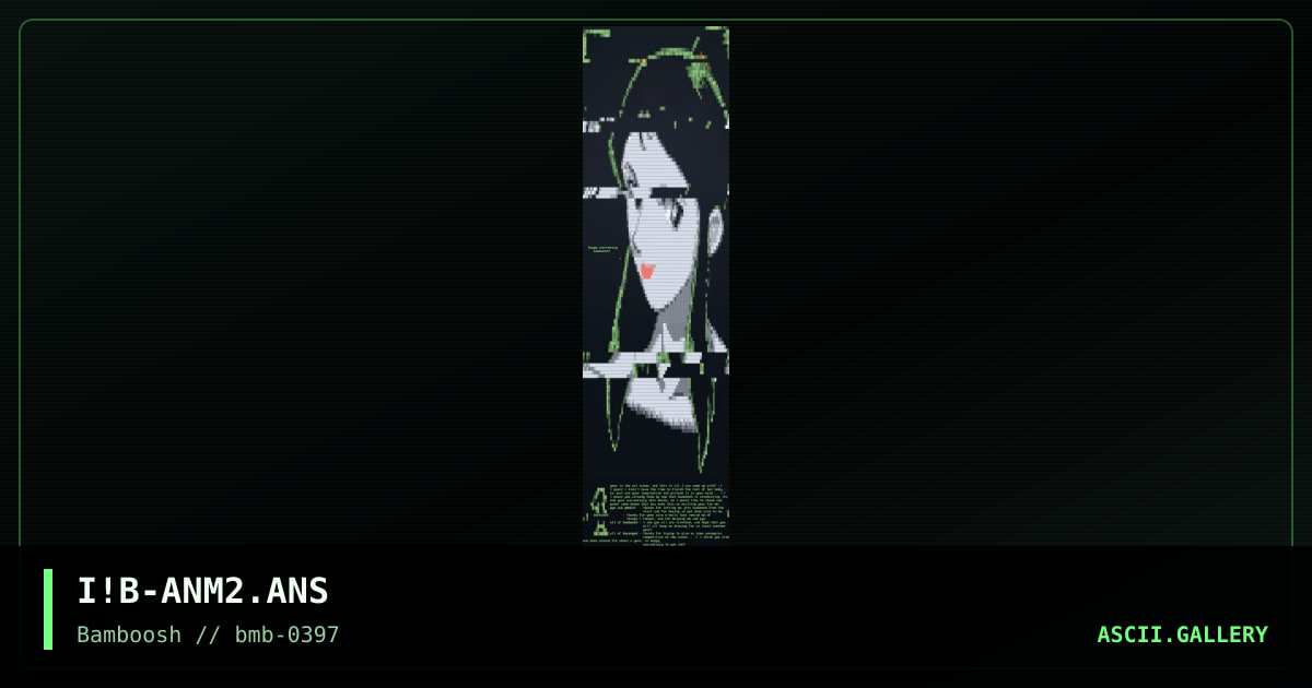 .oO( Anime Girl 2 )Oo., by intellius, 1997