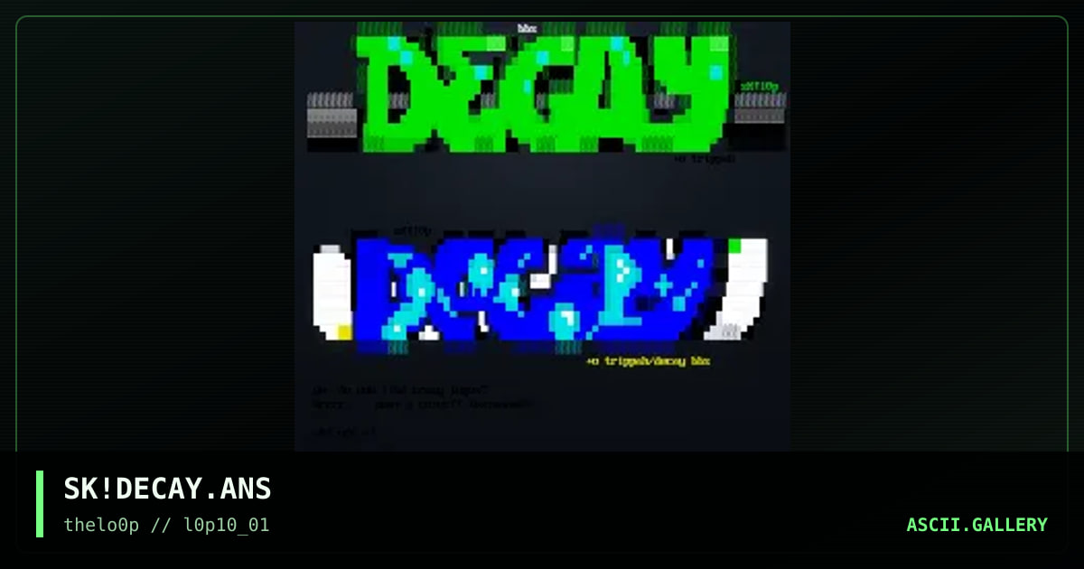 dECAY BBS, by simonking, 2001