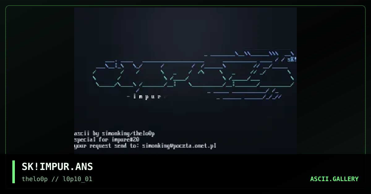 SK!IMPUR.ANS, by simonking, 2001