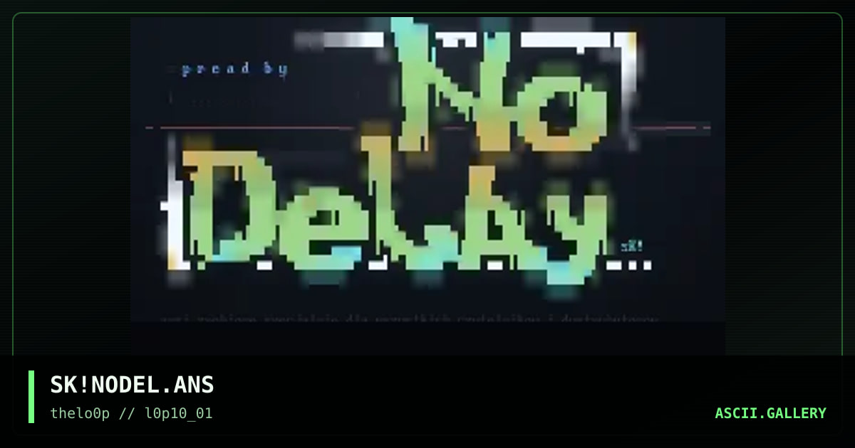 nO dELAY comments, by simonking, 2001