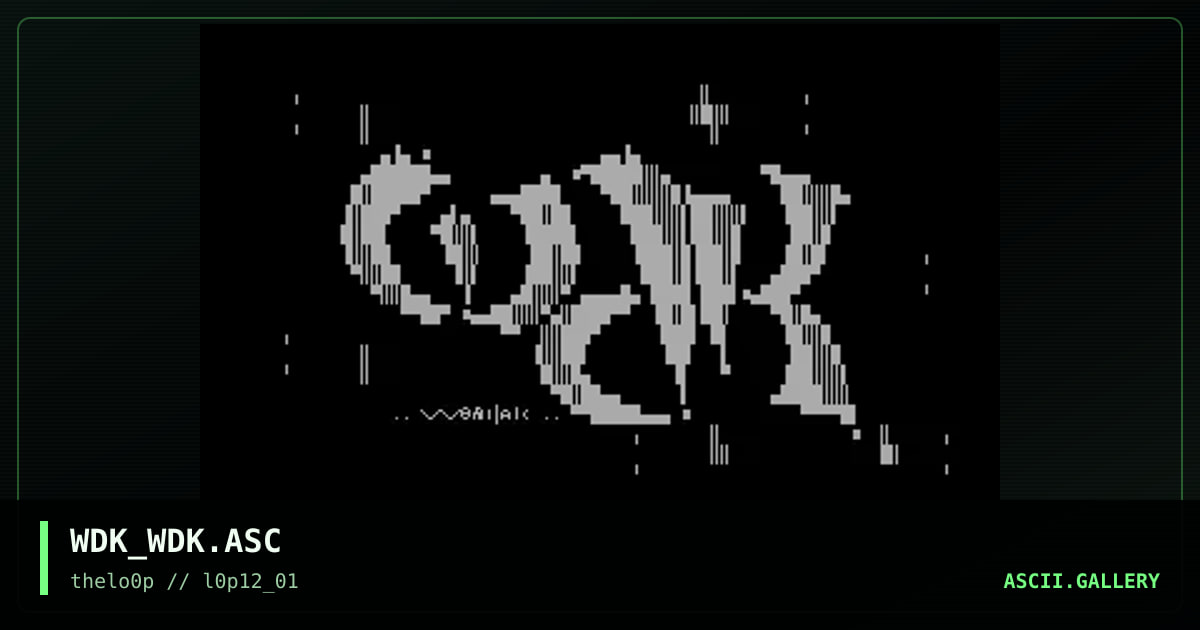 WDK_WDK.ASC, by wodniak, 2001
