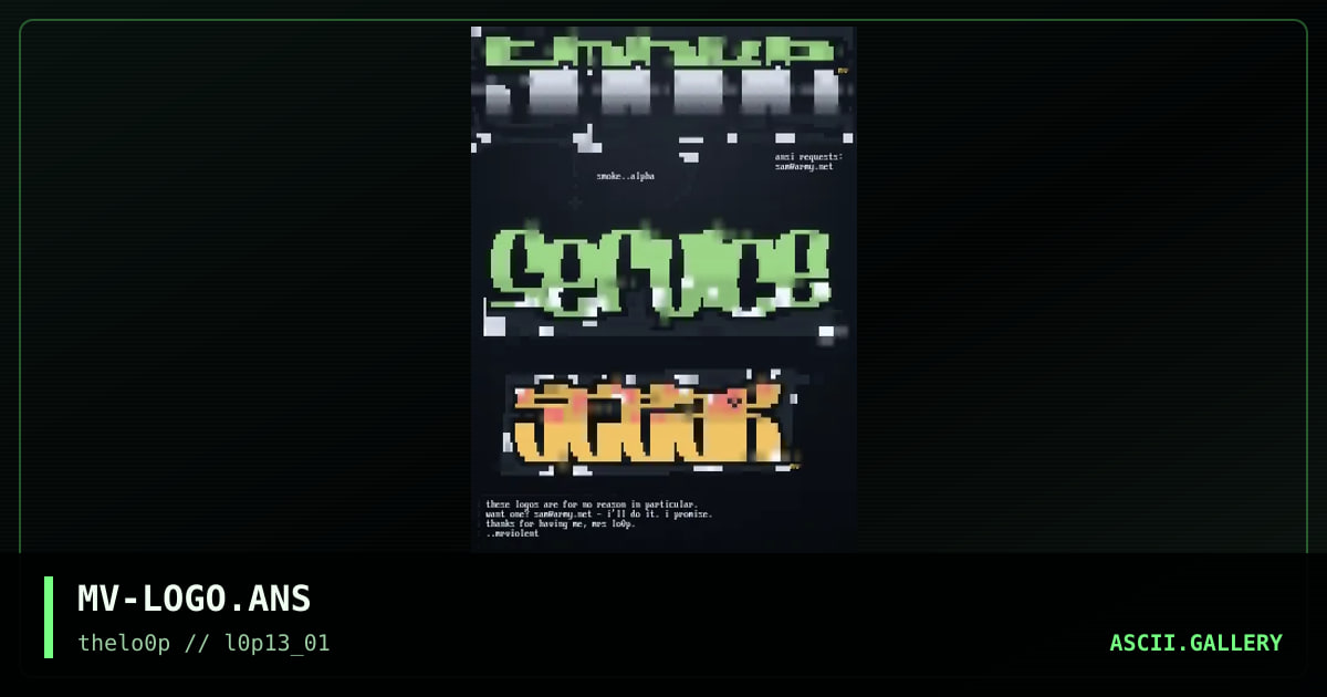 MV-LOGO.ANS, by mrviolent, 2001
