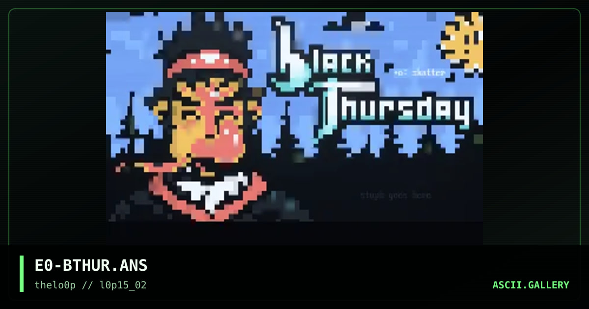 Black Thursday 25lns, by enzo, 2002