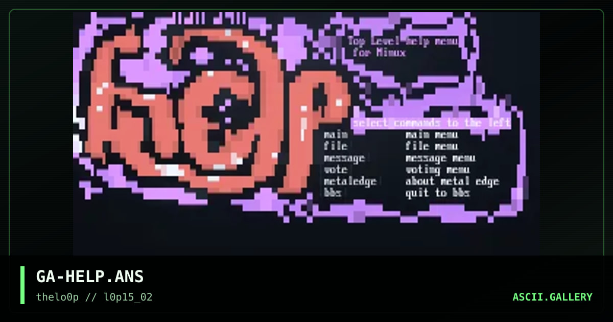 GA-HELP.ANS, by gossamer axe, 2002