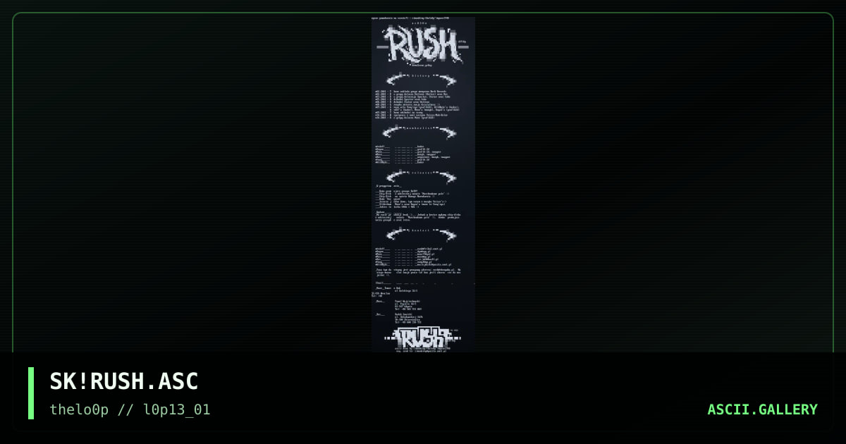 SK!RUSH.ASC, by simonking, 2001